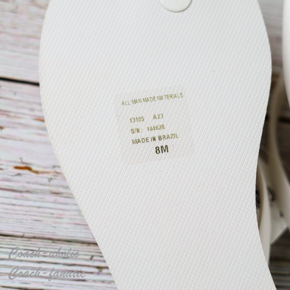 NWT 2023 Tory Burch Chelsea Summer Casual Flip Flop Thong Ivory Sandals 7/8 - Picture 6 of 6